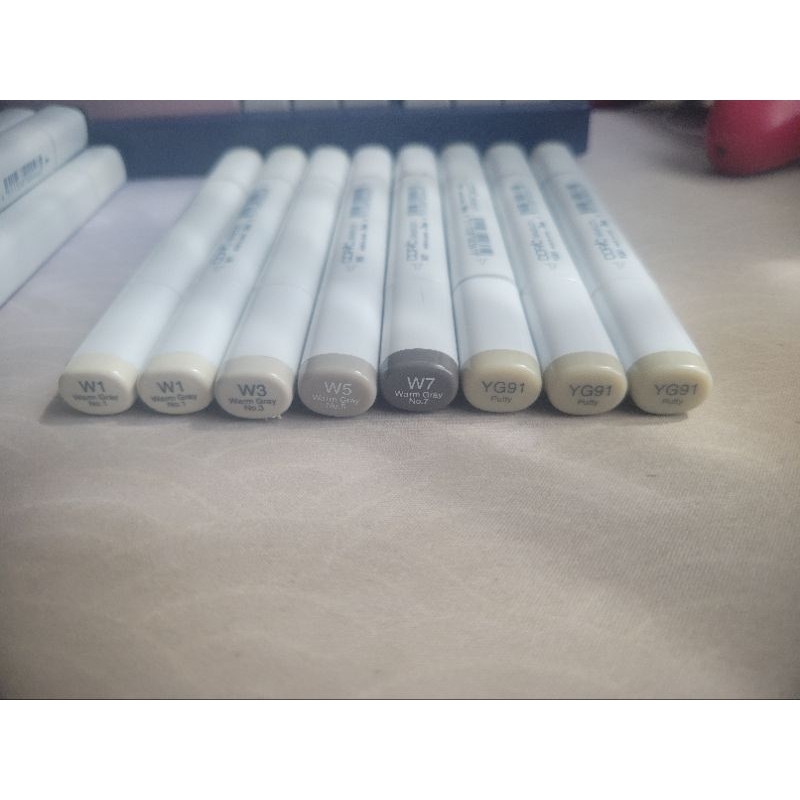[ PRELOVED ] Copic Sketch Marker Bekas (Warm Grey ver.) 8pcs Set