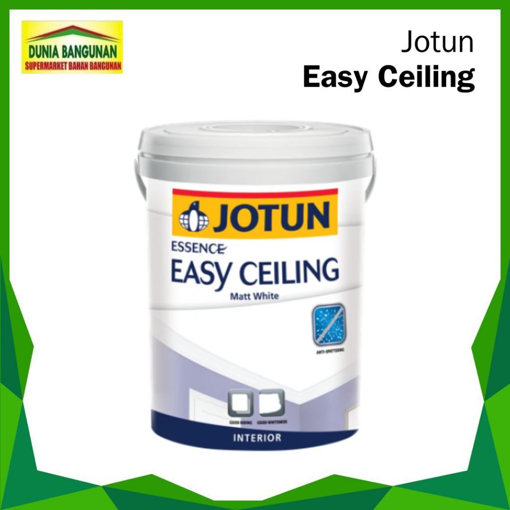 CAT PLAFON JOTUN EASY CEILING 18 Liter MATT WHITE / CAT JOTUN PLAFON