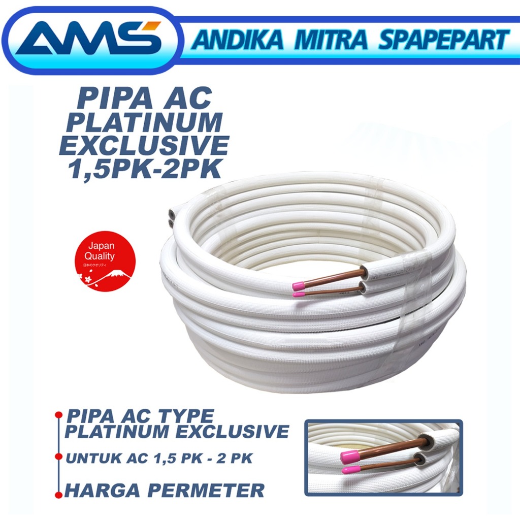 PIPA AC 2 PK DENPOO UNTUK 1,5 PK s/d 2 PK COCOK SEMUA MEREK AC