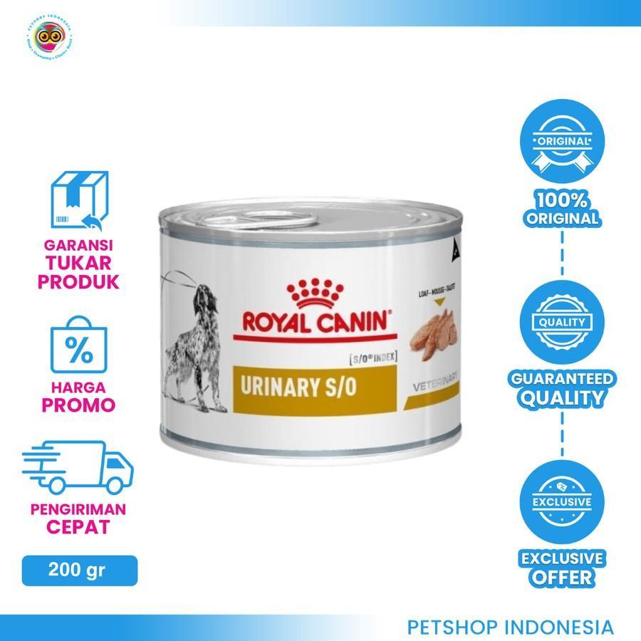 Royal Canin Urinary S/O Dog Kaleng 200gr - makanan basah anjing