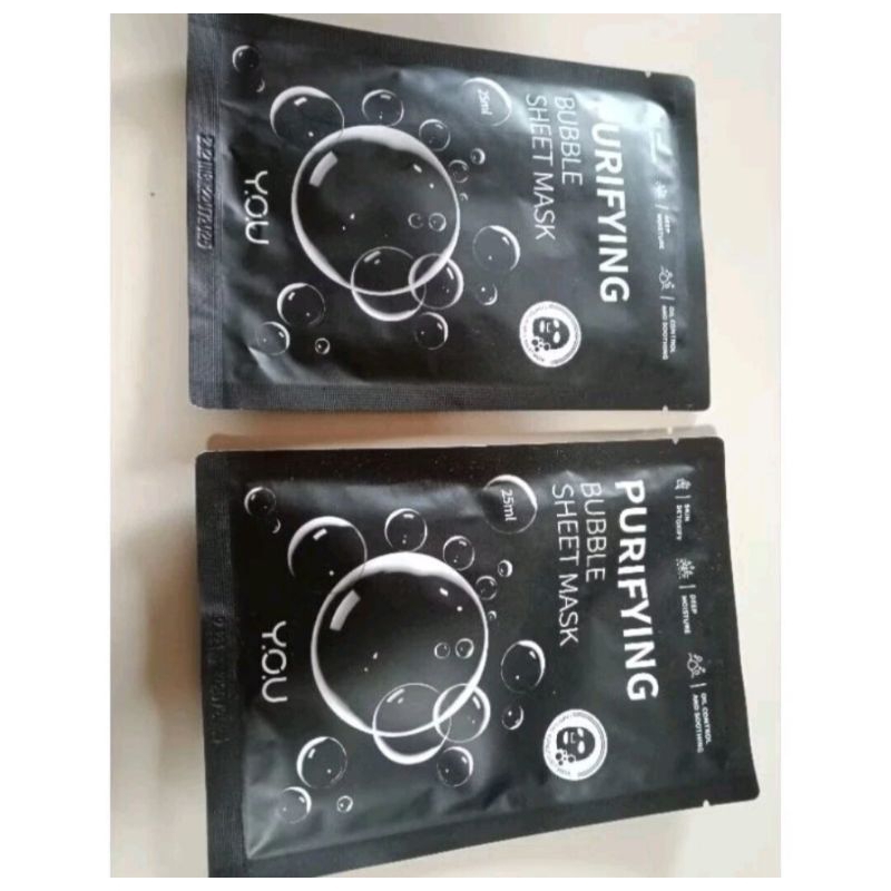 

YoU charcoal purifying bubble sheet mask masker busa bubble original
