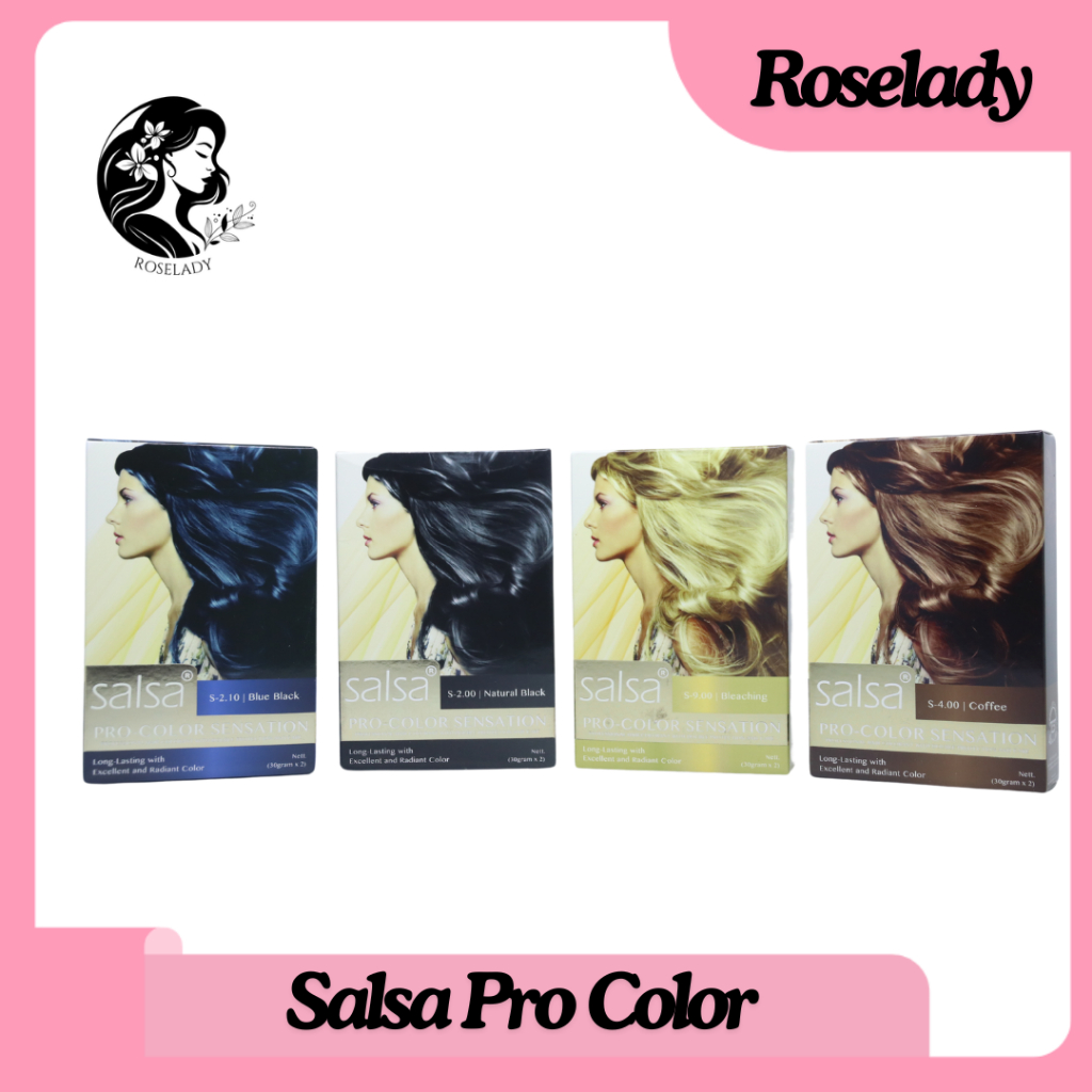 Salsa Pro Color Sensation 30g - Long Lasting with Excellent and Radiant Color | Semir Rambut Permane