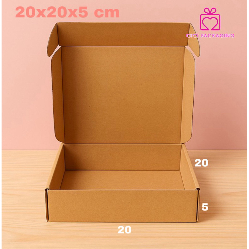 

kardus 20x20x5 cm karton box packing hampers dus pizza kardus packaging