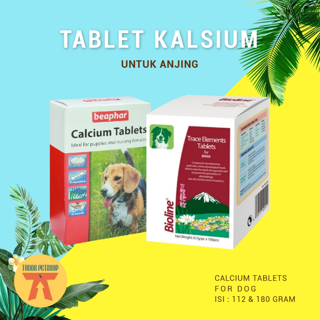 Vitamin Anjing Beaphar Calcium 180 Tablet / Vitamin Kalsium Anjing