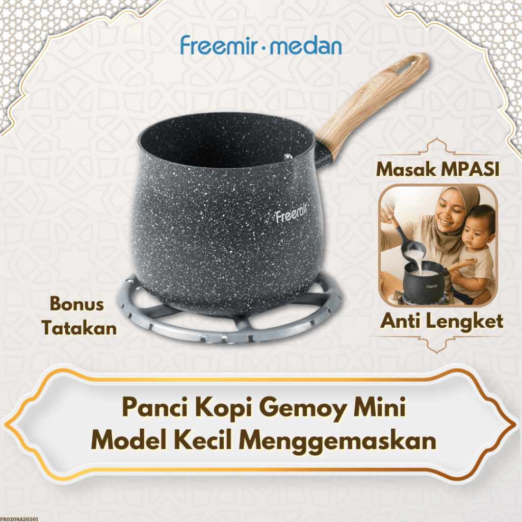 Panci Kopi Gemoy Mini Anti Lengket Susu Mpasi Serbaguna Granit