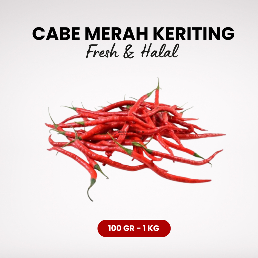 

Cabe / Cabai Merah Keriting 100gr 250gr 500gr 1kg Harga Grosir Tangerang Selatan