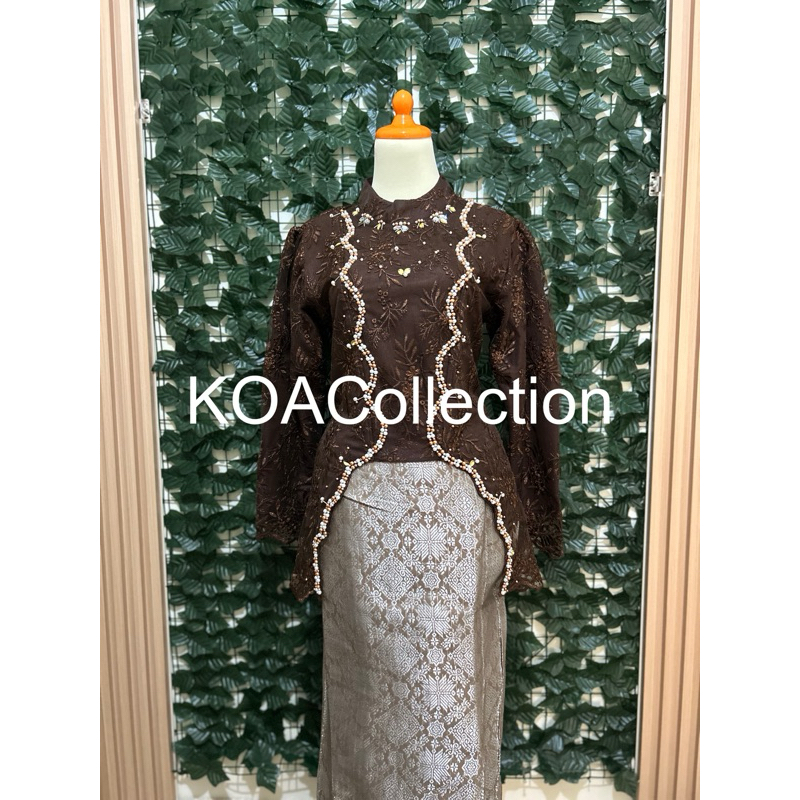 SETELAN KEBAYA BIANCA / KEBAYA PAYET MODERN / KUTUBARU HIJAB MODERN