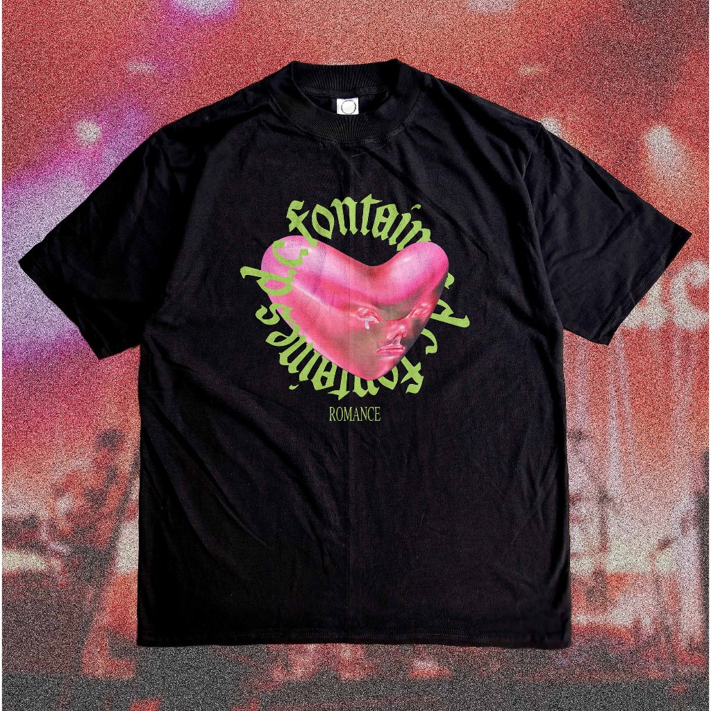 Fontaines DC Heavyweight 16s - Kaos Band Fontaines DC Romance Cotton Combed Bootleg 1