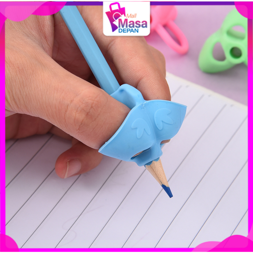 

MMD Pencil Grip Alat Bantu Tulis Anak Tk 3 Jari Posture Corrector Alat Membantu latihan Belajar menulis Pegang Pensil 3jari Silikon Dengan Benar