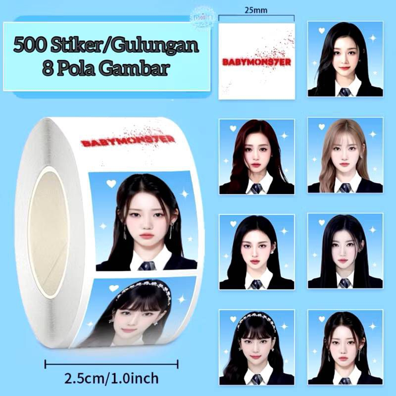 

[500pcs] Sticker BabyMonster Baby Monster Baemon/ Stiker Deco Journal Ahyeon Ruka/ Tempelan Ala Sellkor