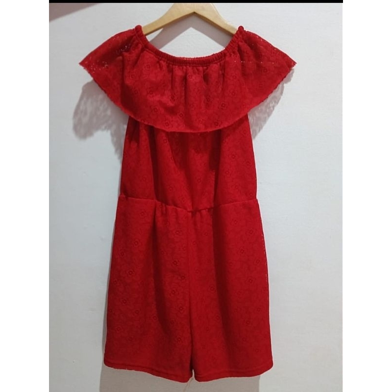 Jumpsuit merah