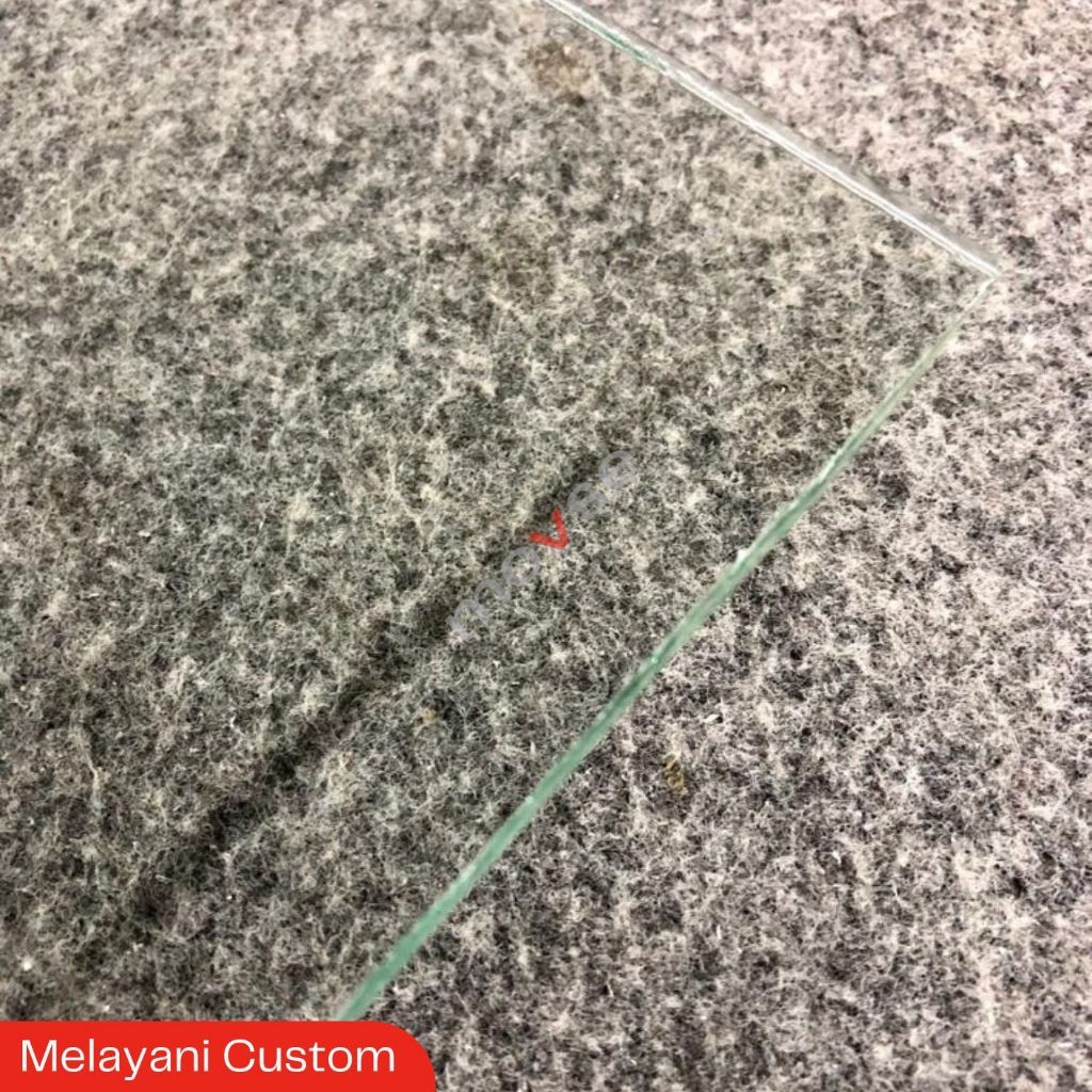 Kaca Bening Polos 5 mm: 6 cm x 6 cm