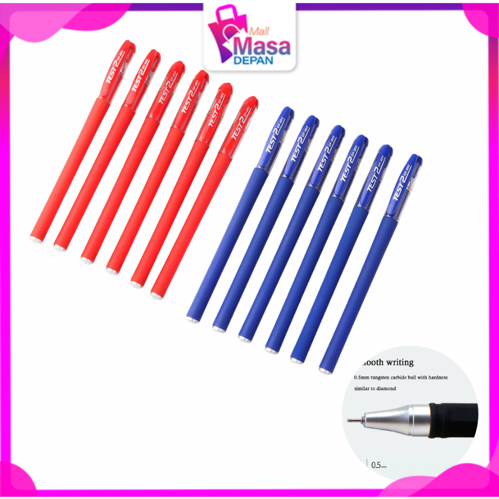 

MMD Pena Gel 0.5MM Model TST 2 Pulpen Warna Warni Ujung Lancip Alat Tulis Sekolah Kantor Bolpoint Tinta Gel Cair ATK Murah