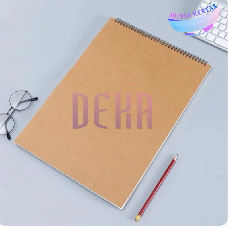 

Buku Gambar Sketsa B5 – Sketchbook Coklat Minimalis Ring Atas