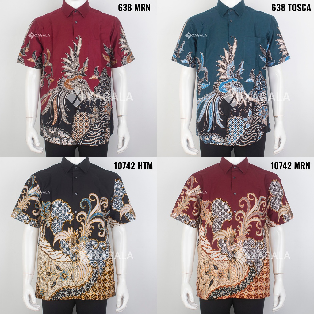KEMEJA BATIK ALISAN SLIMFIT LENGAN PENDEK BATIK PRIA