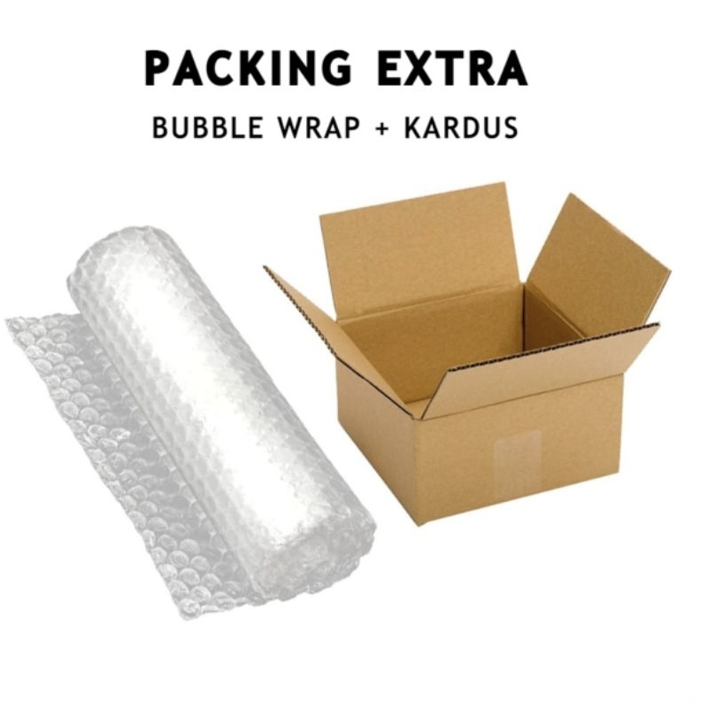 

EXTRA PACKING TAMBAHAN BUBBLE WRAP/KARDUS KHUSUS PENGIRIMAN