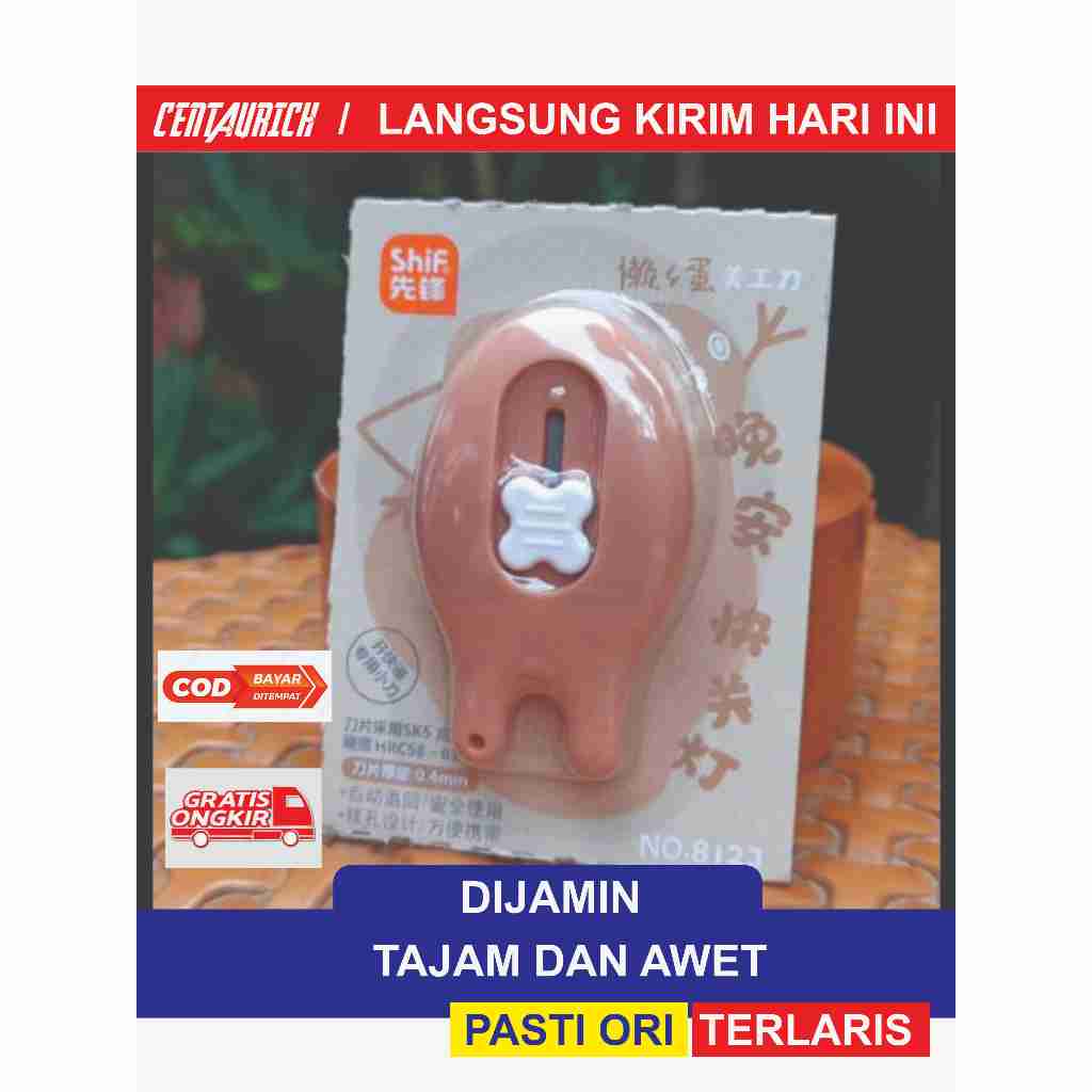 

Shif Cutter Mini 8123 Pemotong Kertas Lucu Pisau Portabel Traveling Motif cutter mini aesthetic