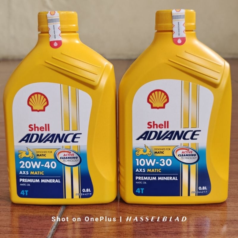 Oli motor matic Original SHELL Advance AX5 Matic 0,8L