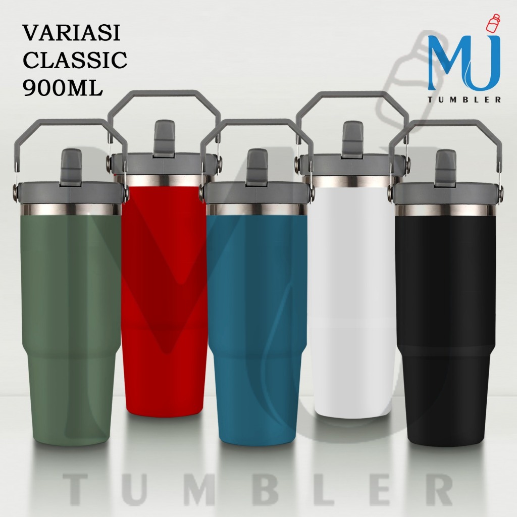 [ MJG8054 ] TUMBLER CLASSIC 900ML STAINLESS TAHAN PANAS DINGIN 12 JAM - MJ TUMBLER OFFICIAL