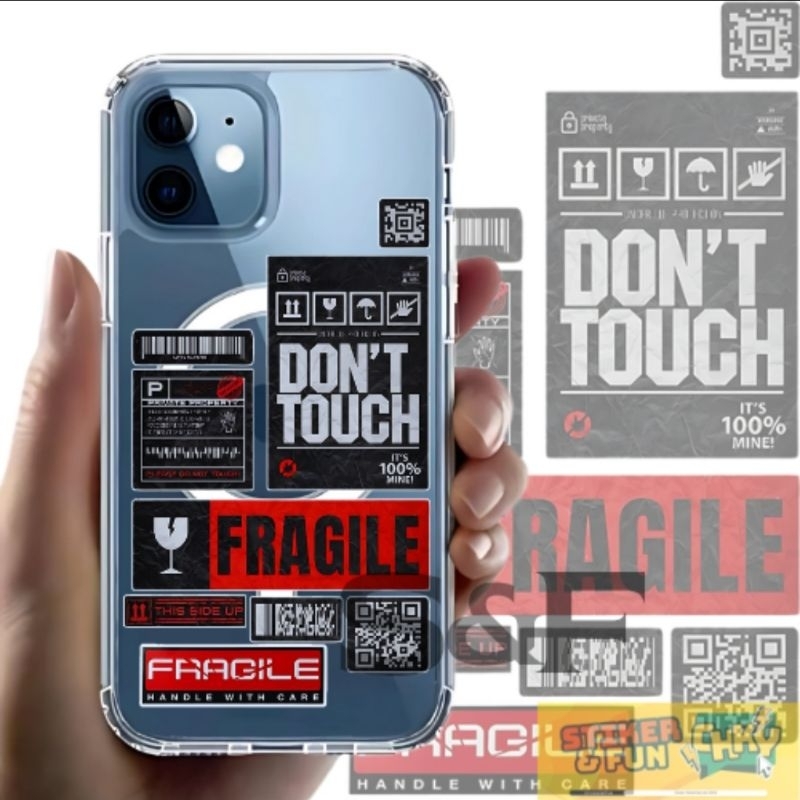 

Stiker Sticker Pack Vinyl Laminasi FRAGILE DONT TOUCH isi 9 Pcs