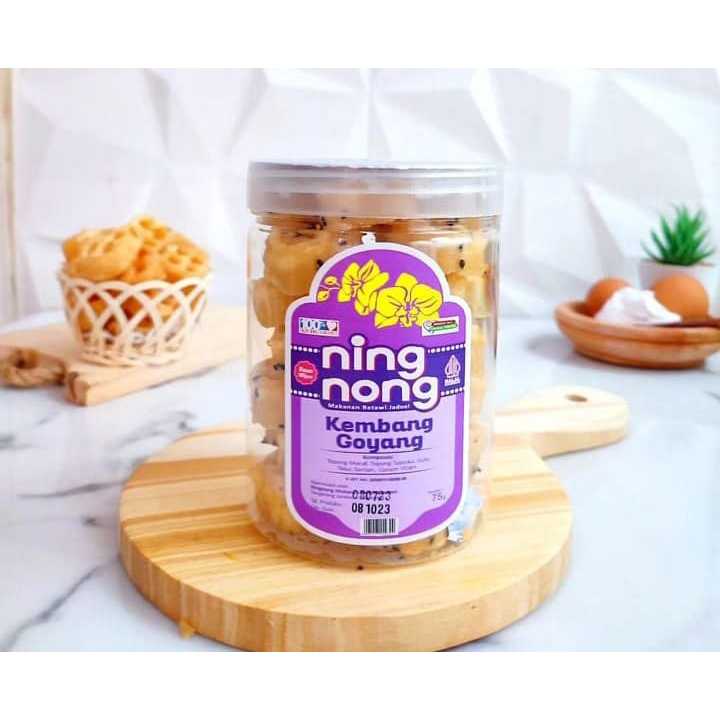 

Ningnong kembang goyang toples 800 ml Wijen Hitam