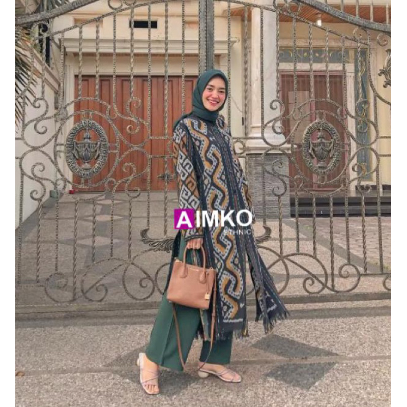 outer etnik outer tenun cardigan tenun kardigan etnik baju tenun outer tenun etnik aimko ethnic