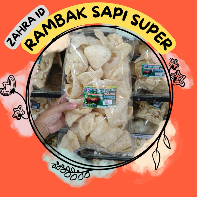 

250GR KERUPUK RAMBAK SAPI SUPER KHAS TULUNGAGUNG - RAMBAK STASIUN