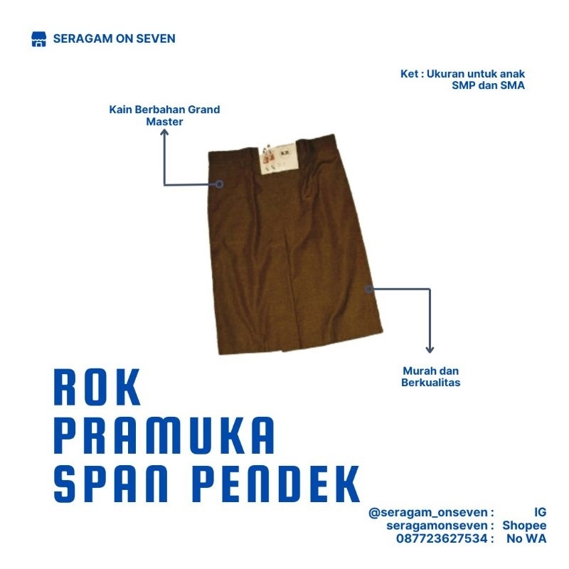 Rok Pramuka Span Pendek SMP & SMA
