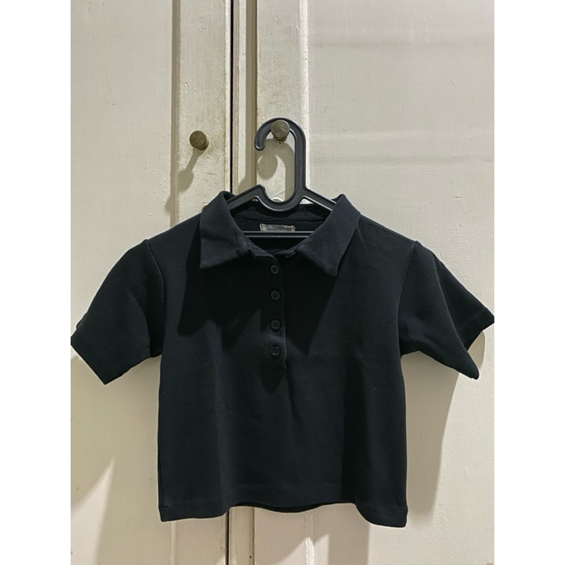 Preloved Polo Crop Knit