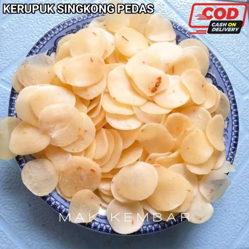

Ceriping Mentah Keripik Singkong Pedas Gurih Renyah Kerupuk Panda Pedas Mentah Murah