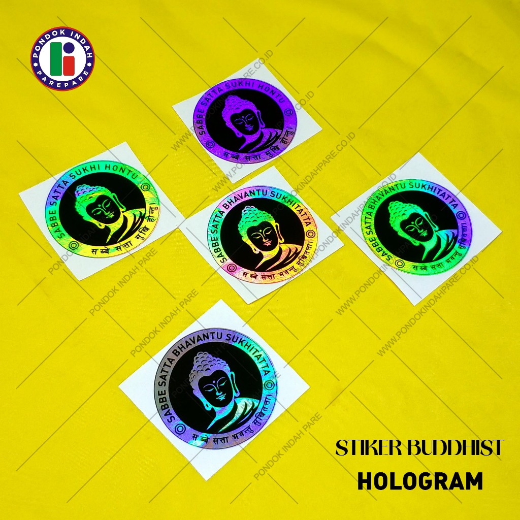 

Stiker Buddha Bulat Sabbe Satta 5-10cm
