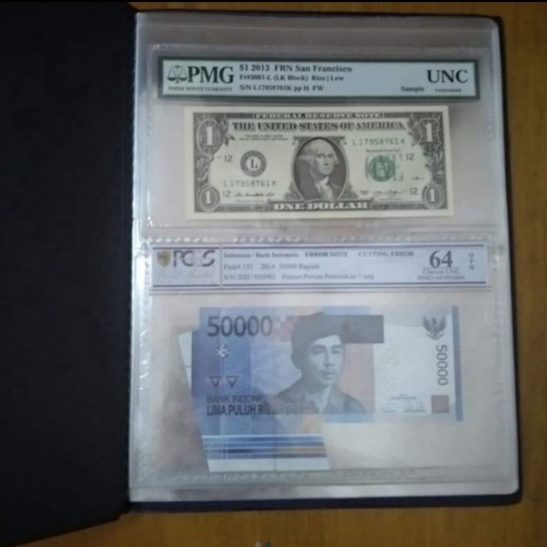 

KODE Q39E album uang kertas 2 baris transparan 23 295 mm 4 kantong