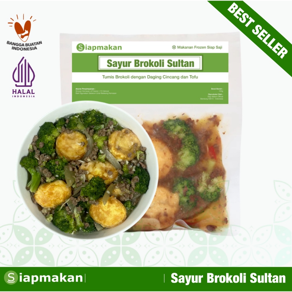 

Sayur Brokoli Spesial Daging cincang dan Tofu Per Porsi Siap Makan
