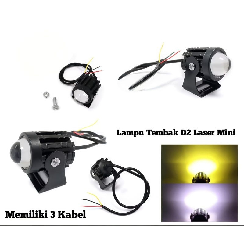 LAMPU TEMBAK D2 MINI LAMPU SOROT LAMPU TEMBAK D2