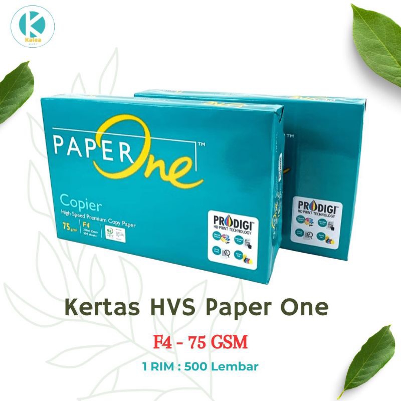 

Kertas HVS F4 Folio 75 gr Paper One 1 Rim isi 500 lembar