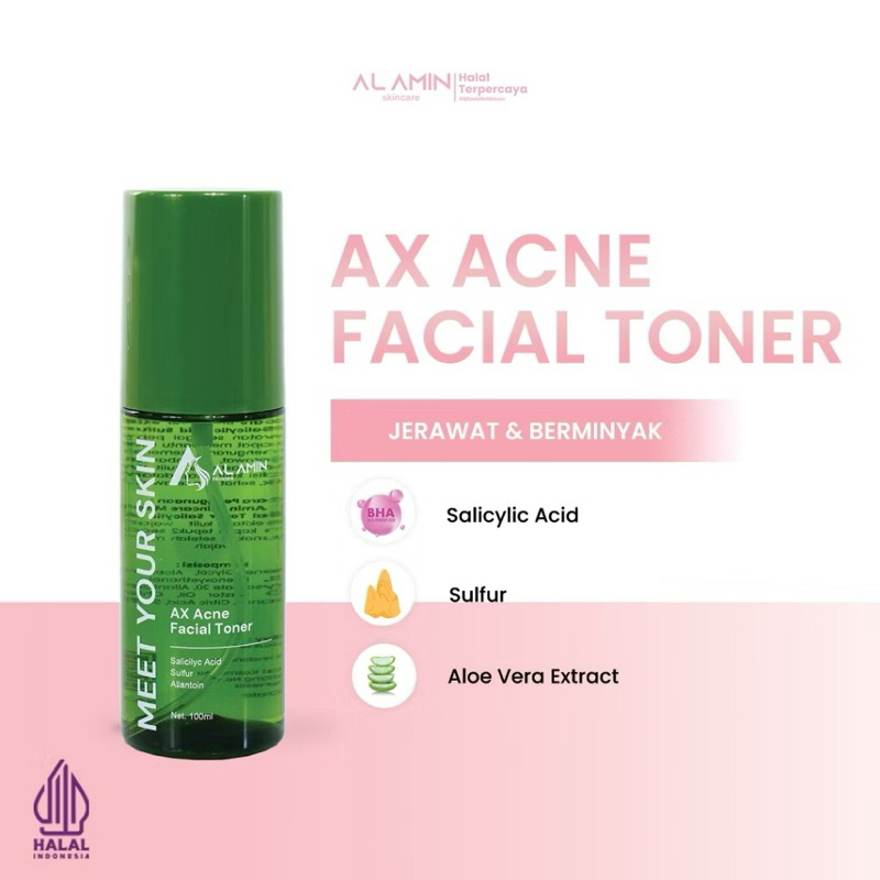 Alamin Skincare Ax Face Tonic - Toner Perawatan Wajah Berjerawat