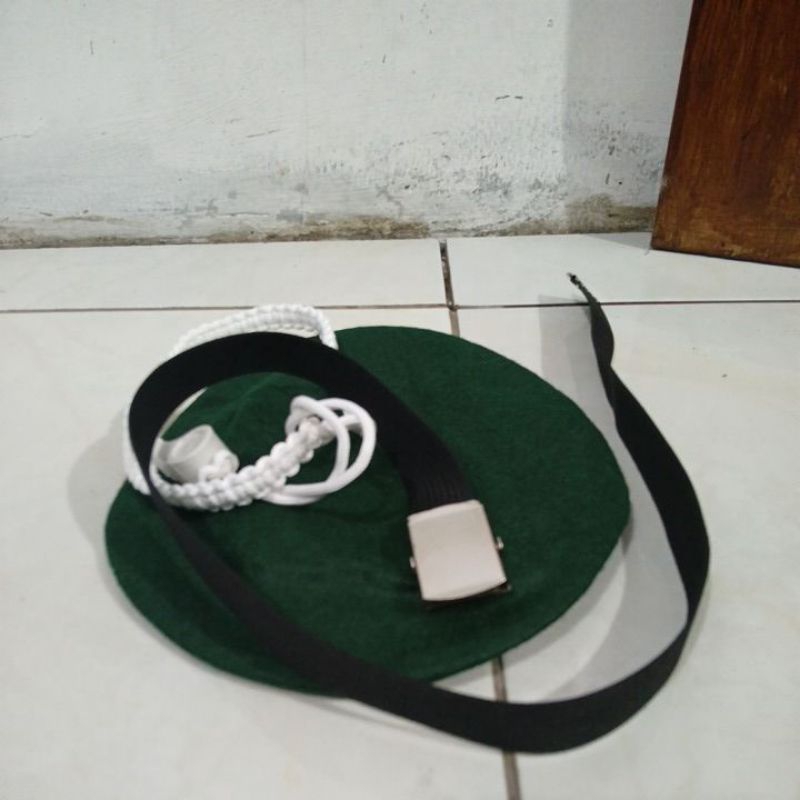 Giltbite_ Aksesoris Tni Ad Topi Pet /Baret Hijau Dan Baret Merah
