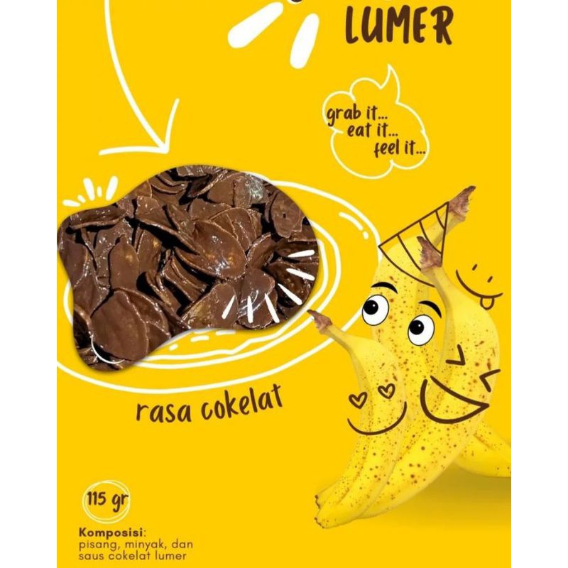 

kripik pisang coklat lumer JOSSS