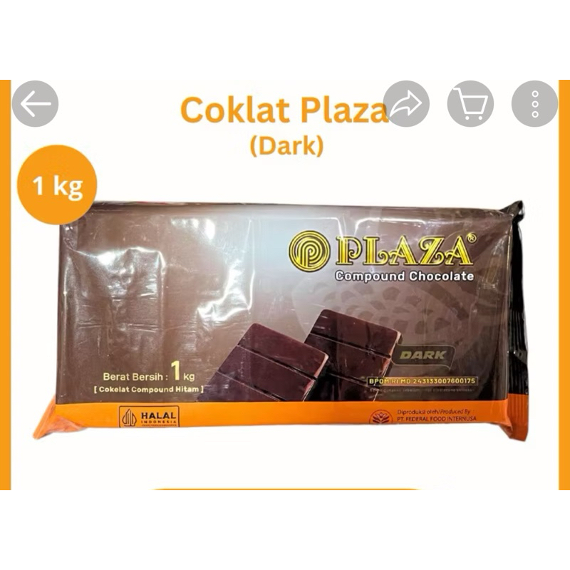 

(Khusus Instant) Coklat Batang Cokelat Compound Plaza Berat 1kg