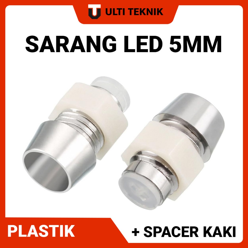 Rumah LED 5mm | Holder Lampu LED 5mm | Sarang LED 5mm | Dudukan Lampu LED 5mm