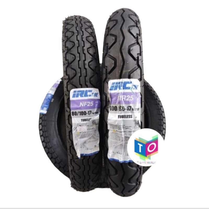 IRC NR25 100/90-17 / IRC NF25 80/100-17 Tubeles Bonus Pentil Ban Motor Megapro