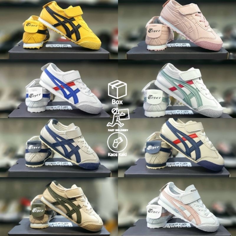 Gratis Kaos Kaki(COD) Sepatu Asics 0nitsuka T1ger Anak Size 15-36 Sepatu 0nitsuka Casual Anak Kasual