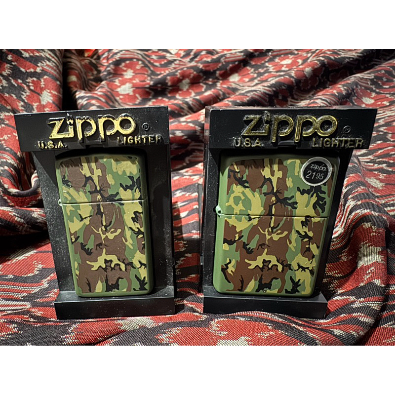 Zippo Sepaket Camuflage Camuflase New Original Old Stock XVI 2000