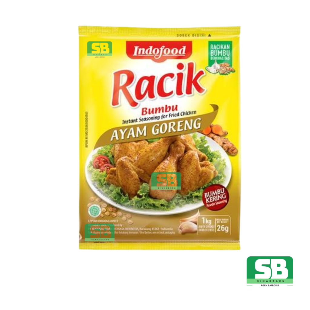 

Indofood Tepung Bumbu RACIK AYAM GORENG Kemasan 26gr