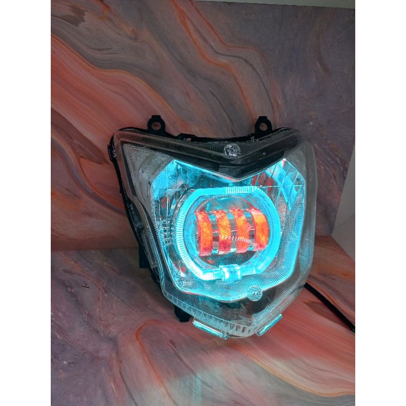 REFLEKTOR LAMPU DEPAN CB 150 R OLD PROJIE 4 LENSA