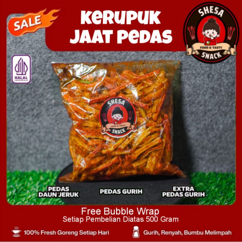 

250gr KERUPUK BETON/KERUPUK JAAT DAUN JERUK BUMBU MELIMPAH