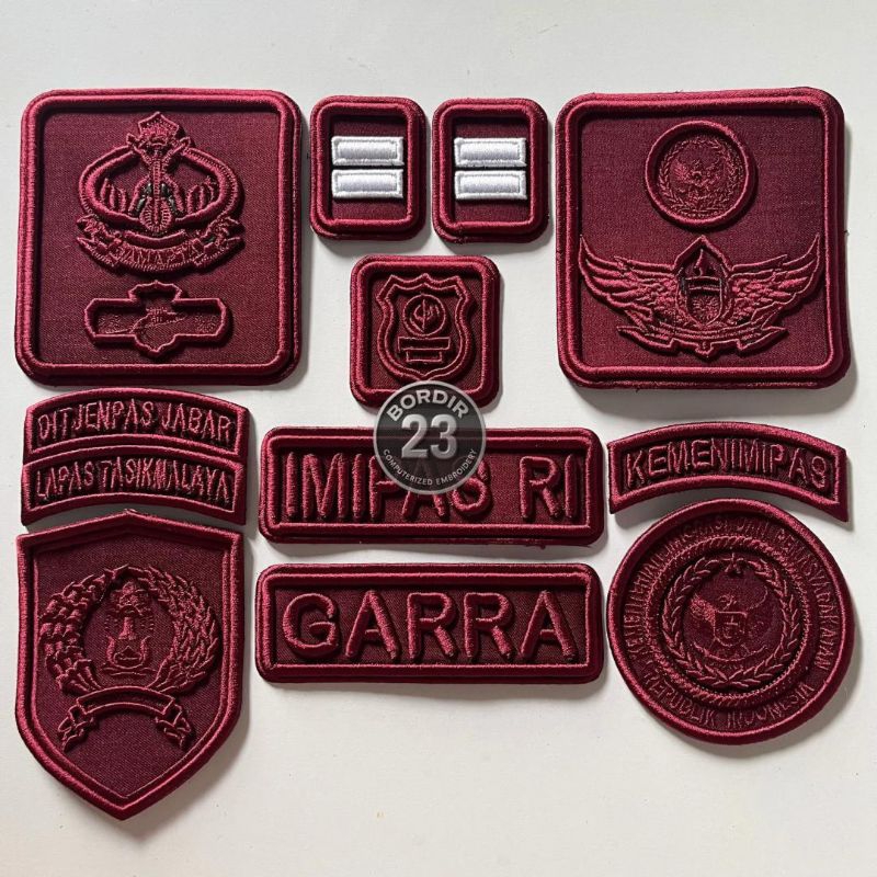 TAKTIKAL POLSUSPAS  BORDIR TIMBUL BAHAN ALLWORK 104