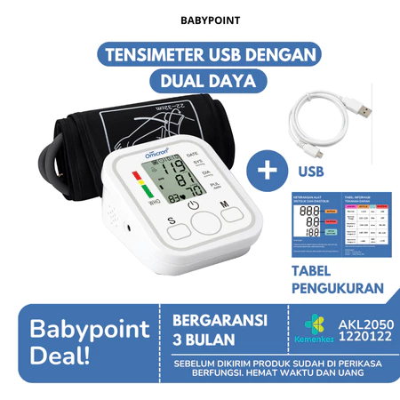 [TERLARIS] OMICRON Alat Cek Pengukur Tekanan Tensi Darah Digital Tensimeter Hipertensi Hipotensi