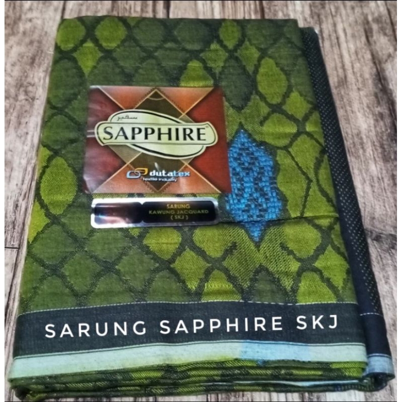 Sarung Tenun Premium Sapphire Kawung Jacquard (SKJ)