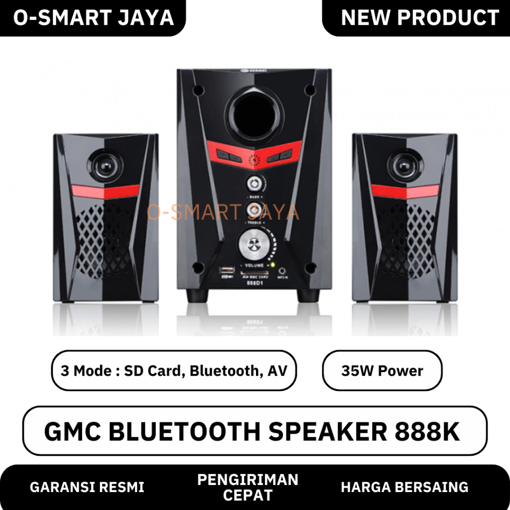 SPEAKER AKTIF BLUETOOTH GMC 888 D1 SPEAKER 888D1 USB MP3